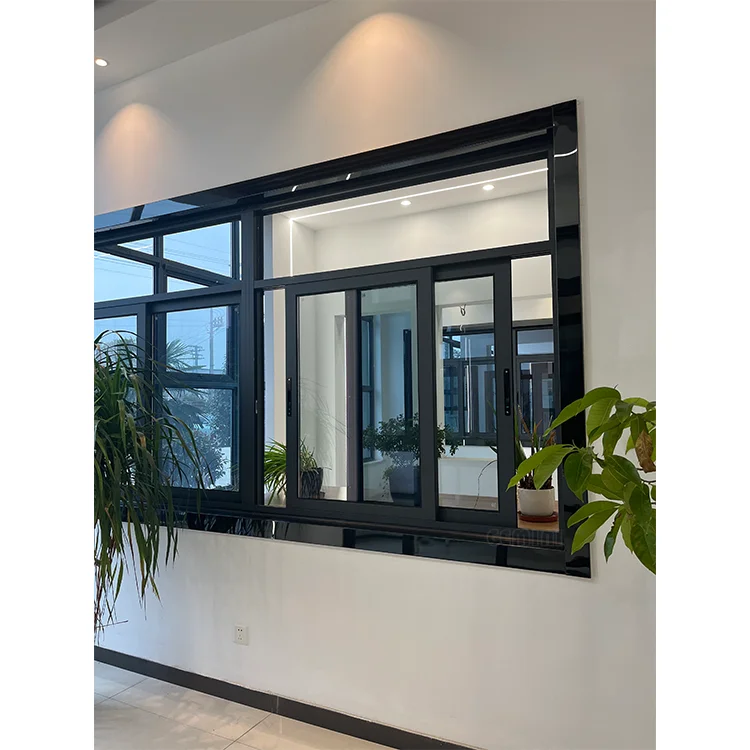 Factory Price Windproof Hurricane Impact Glass Windows UPVC Windows and Doors Single Double Glazed Vinyl Sliding PVC Door
