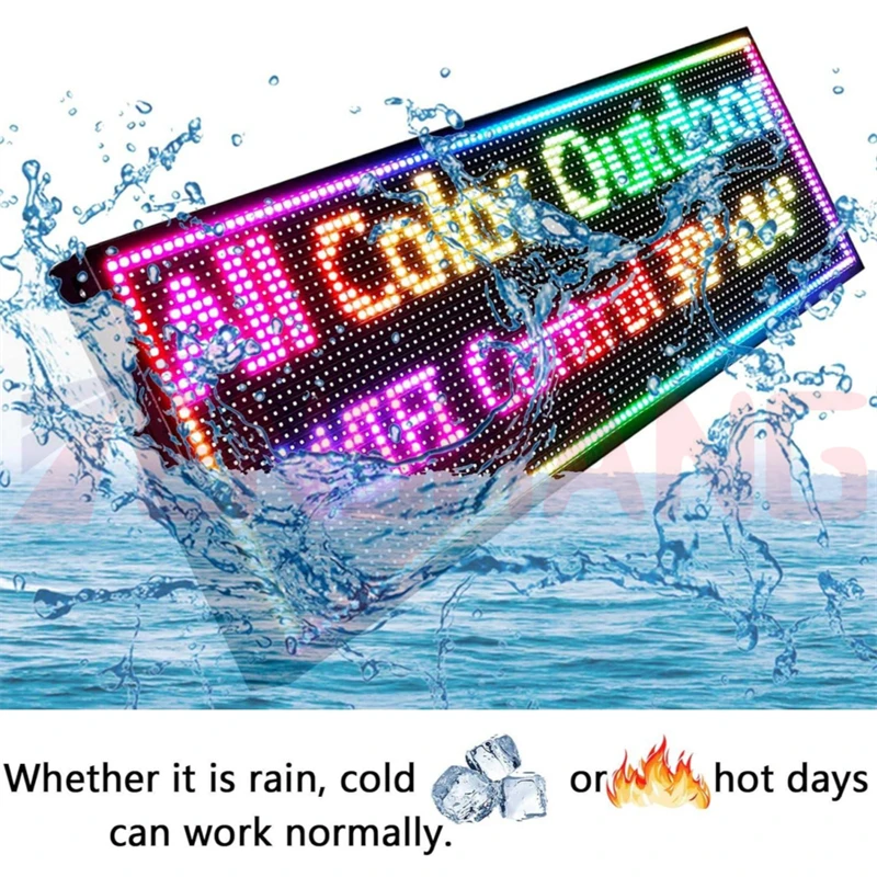 Smart App Control Led Screen Scrolling Message Pattern Graffiti Text Led Sign Board Animation Rgb Led Display Panel