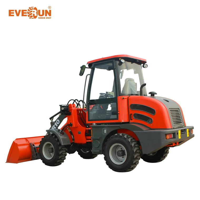 Everun brand ER10 1.0ton mini wheel loader hydraulic pressure system higher wheel loader