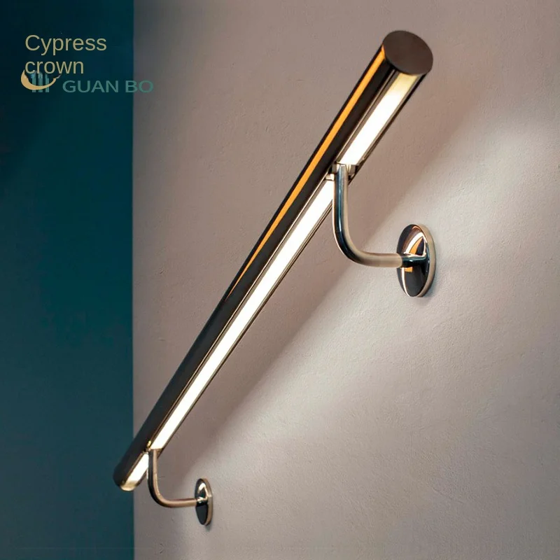 Modern Design Stainless Steel 304 Glass Fixing Clip Solid Stair Railing Guardrail Wall Handrail Support Balustrades Handrails