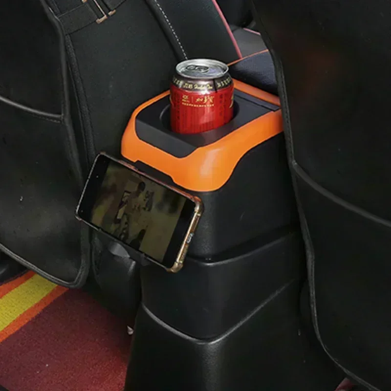 TONC Mahindra Bolero Center Console Armrest Box, with dual-layer storage, seamlessly integrated USB charging, and cup holder