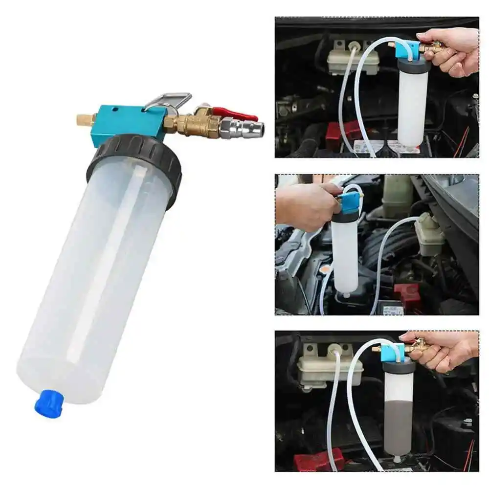 Car Brake System Fluid Bleeder Kit Hydraulic Clutch Oil Exchange One Man Tool