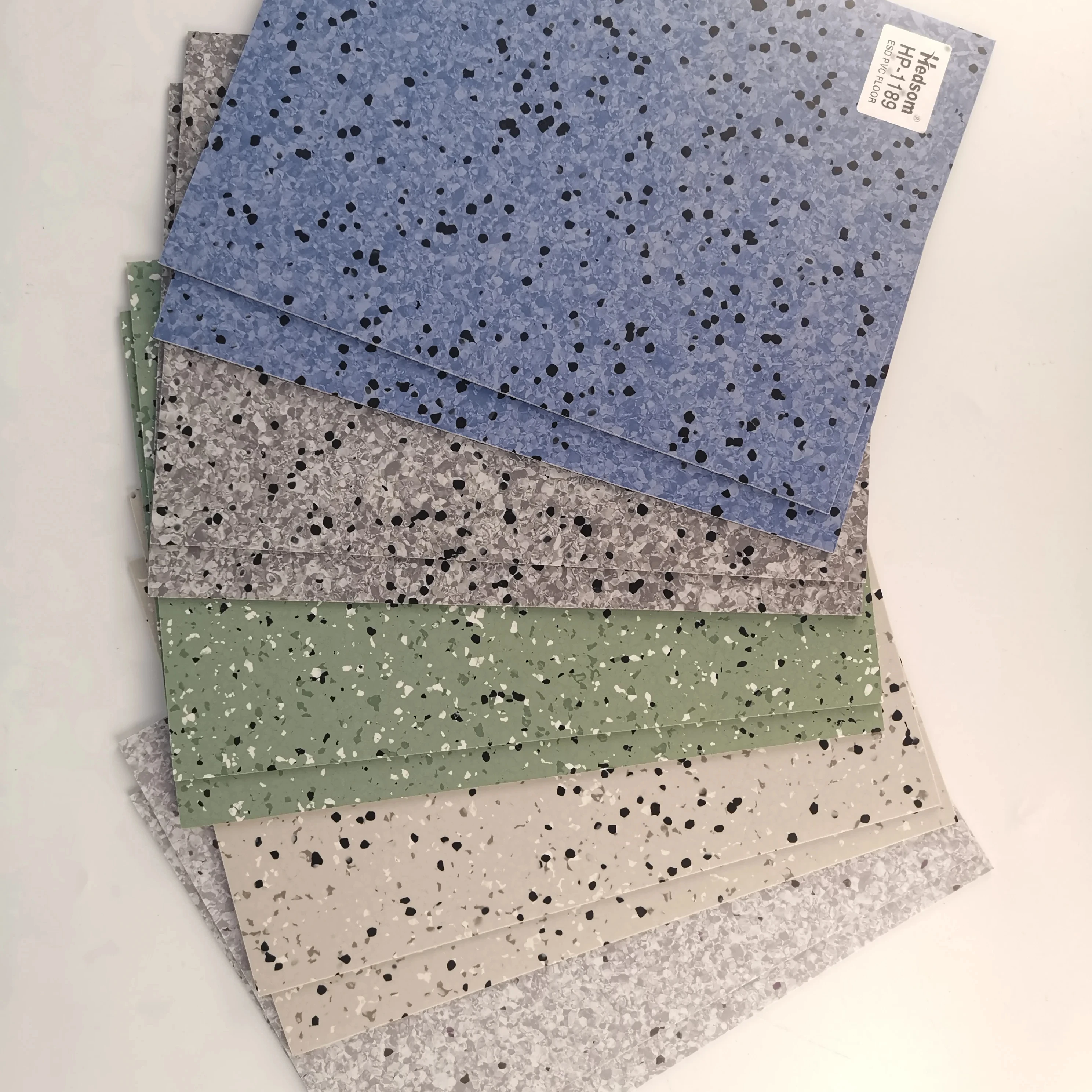 Антистатические антибактериальные виниловые ПВХ однородные полы клейкие напольные покрытия нетканые рулон