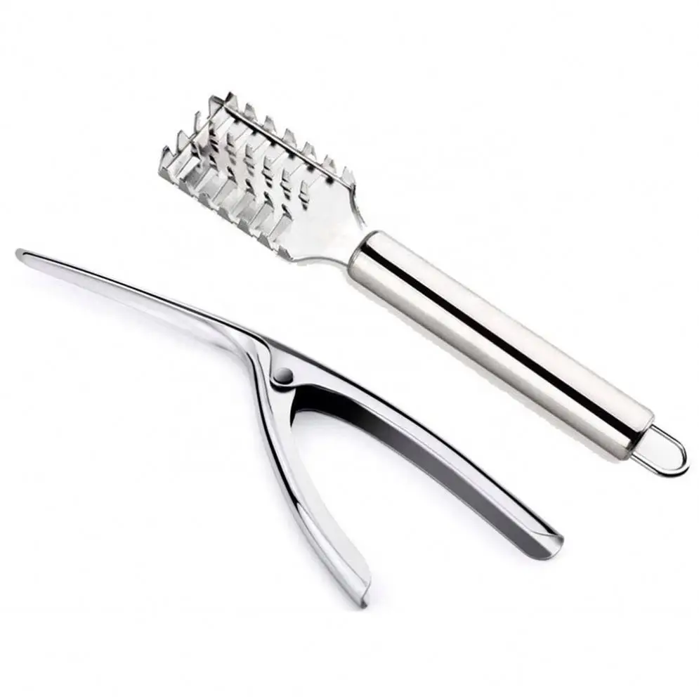 Stainless Steel Prawn Peeling Device Kitchen Tools Fish Scaler and  Shrimp Prawn Peeler