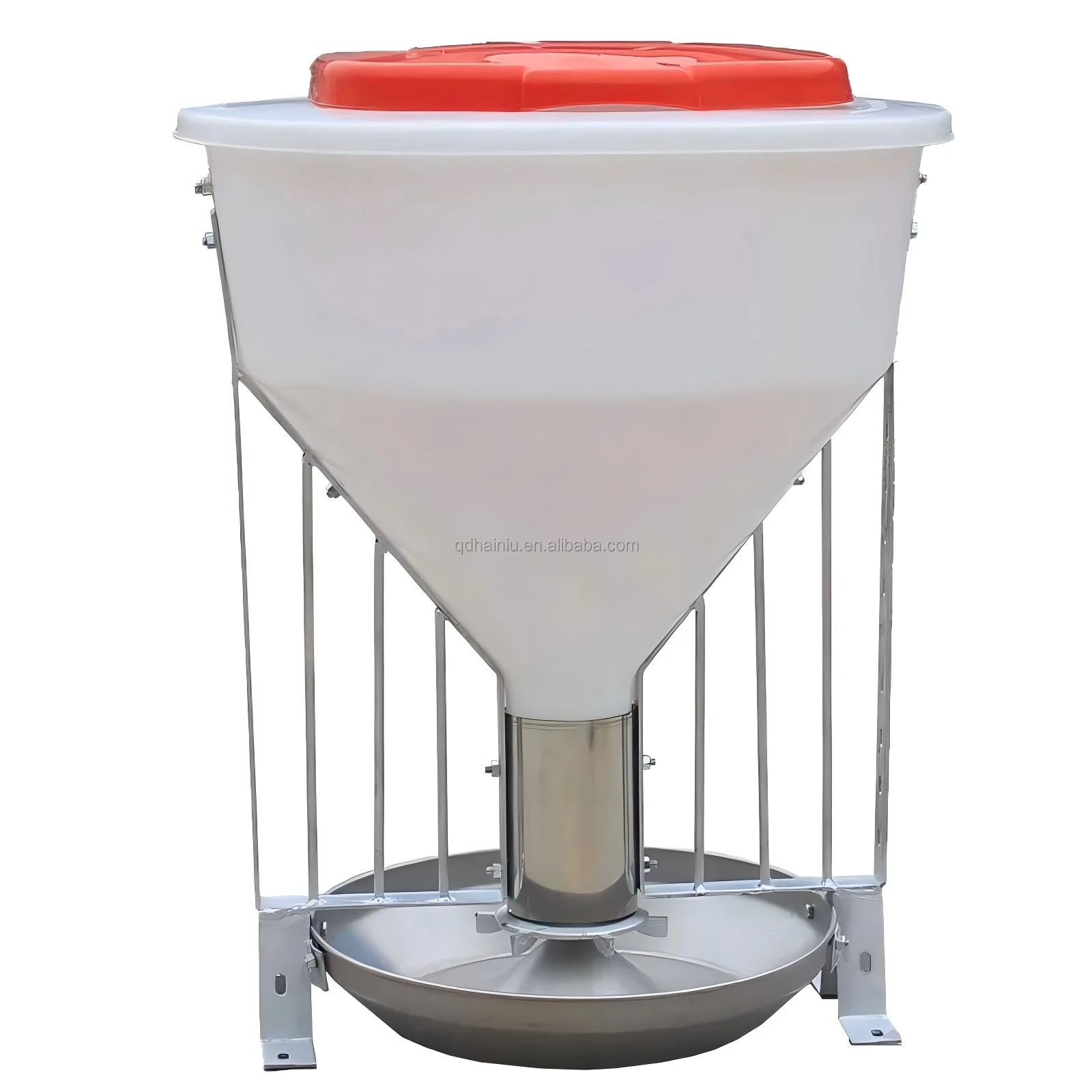 New &  Pig Feed Trough Feeder Steel and Plastic Feeding Equipment for Pig Farms for Home Use with 1-Year Motor Warranty