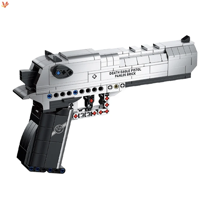 Kids Gift Sets Panlos 670006 Desert eagle bricks pistol Educational Toys Building Blocks Guns