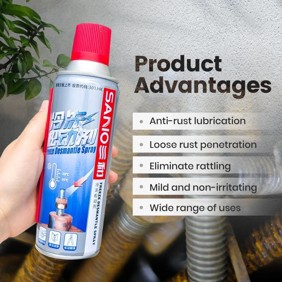 Sanvo car lubricating spray freeze loosening agent speedy anti-rust loosener anti-rust  Rust Remove Spray Lubricant