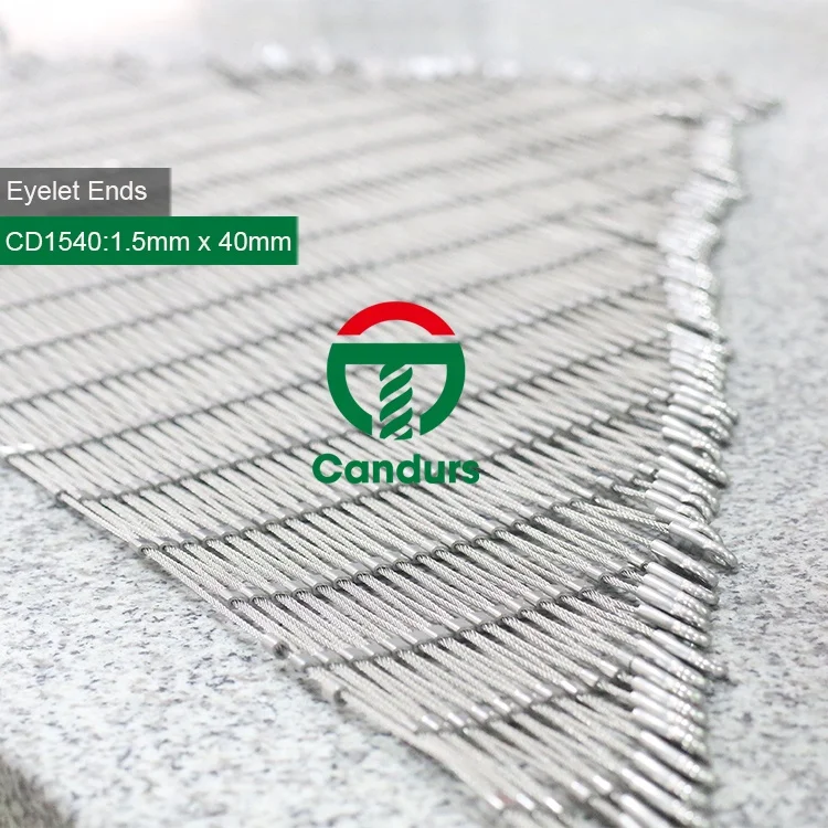 Наконечники проушины SS 316 Inox, наконечник проволочного троса, гибкая кабельная сетка из нержавеющей стали