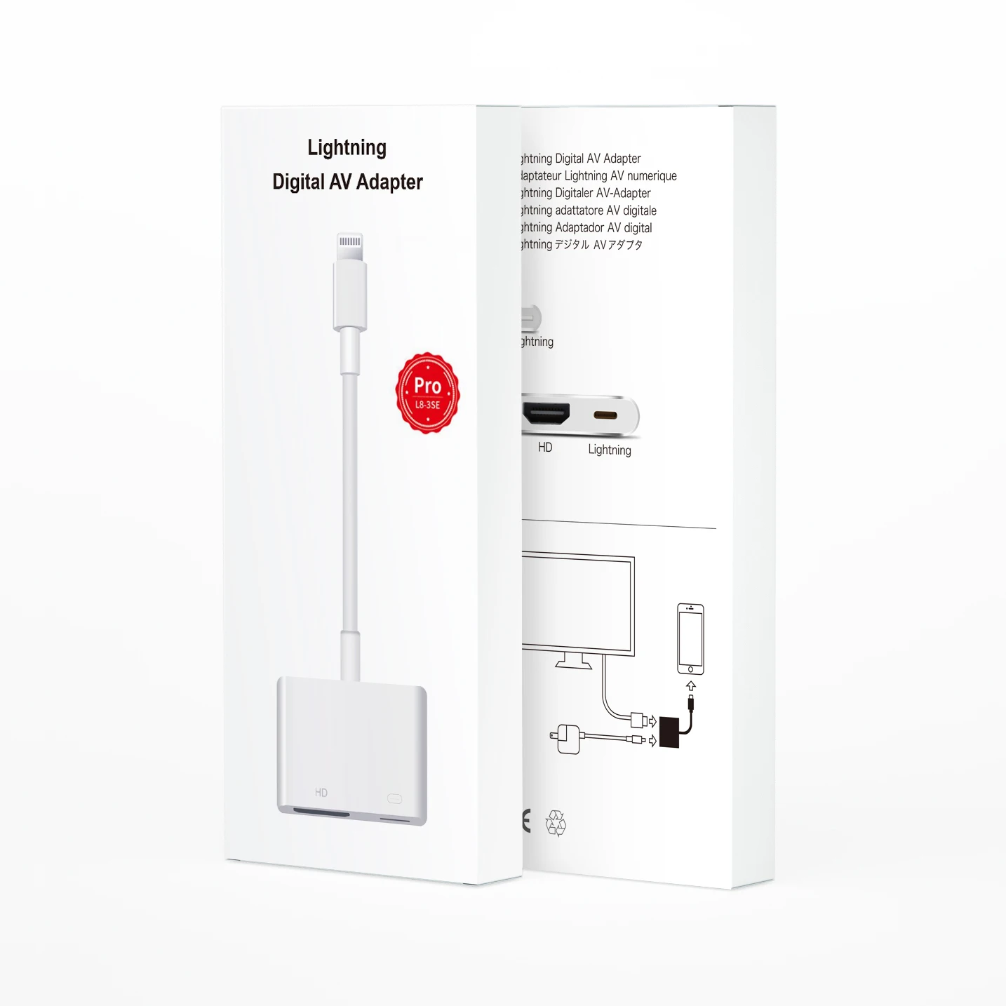 New High Resolution 56mm Mobile Phone to Tv Digitizer Extension Usb Video Data Transmission Line