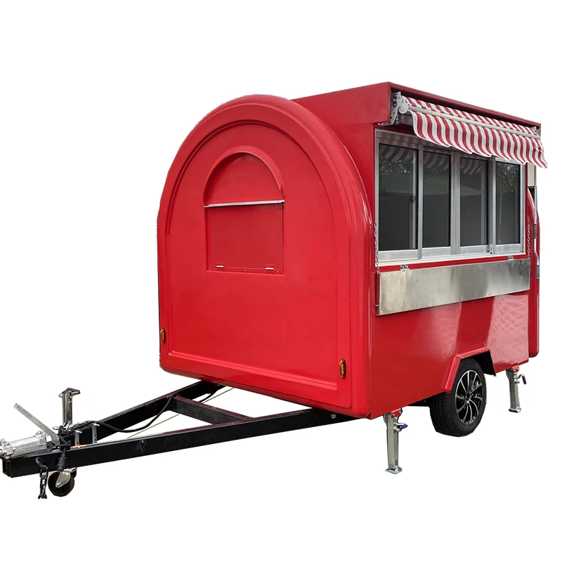 USA Standard Truck Wholesale Price Food Trailer High Quality Ice Cream Waffle Pizza Oven Fryer Griddle Wire Coffee Carts