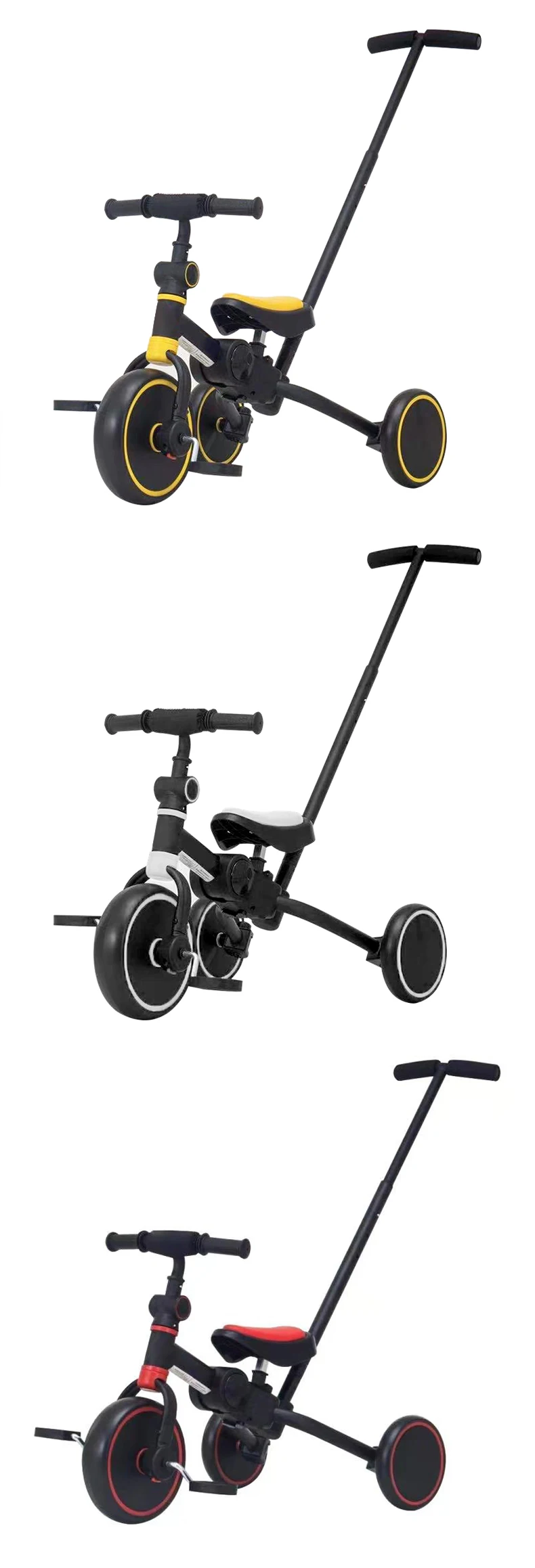 Triciclo infantil 2022 CE EN71 China wholesale baby tricycle balance bike folding with pushbar for children and kids