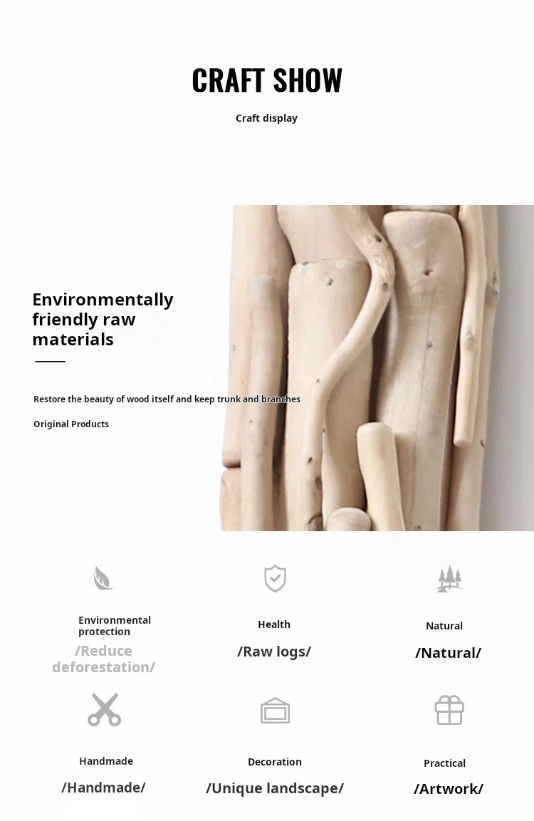 Log dressing full-length floor mirror home wall mount full-length mirror girl bedroom Girl Three-dimensional wall hanging mirror