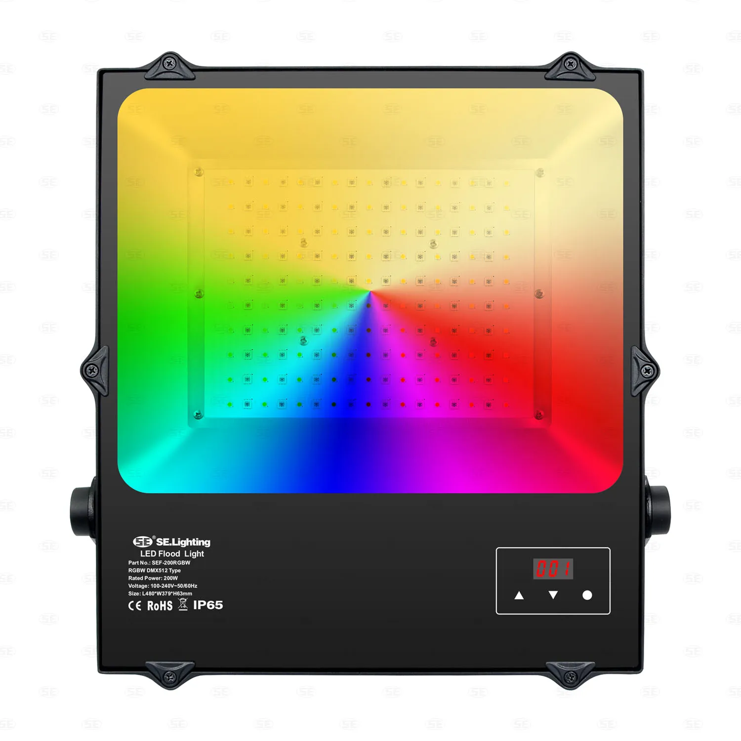DMX 512 Touch Panel Type LED stralkastare Wedding Event 100W 150W 200W 300W 450W  Disco DJ RGB CCT Stage Light For Home