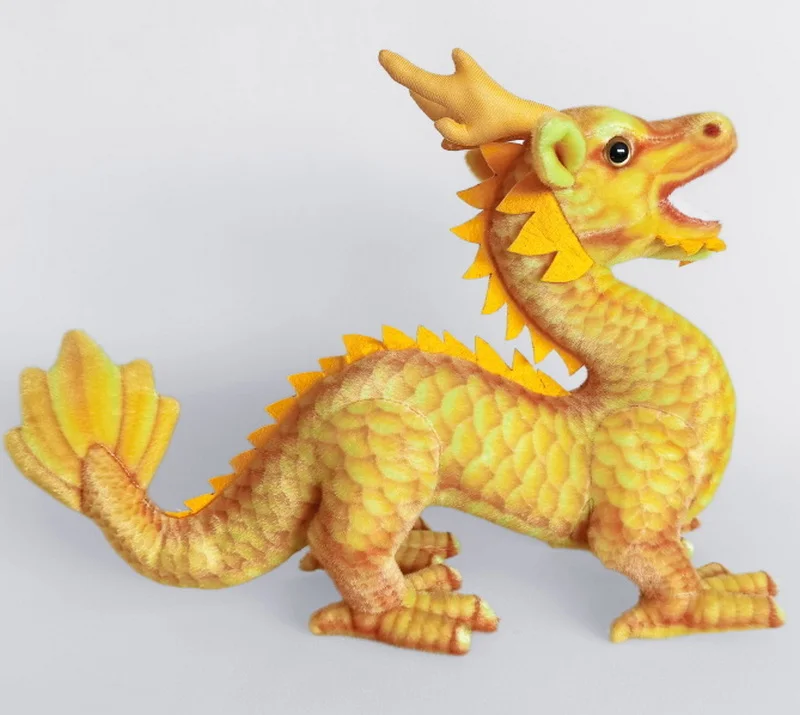 hot selling realistic plush dragon stuffed toy lifelike stuffed chinese dragon plush toy