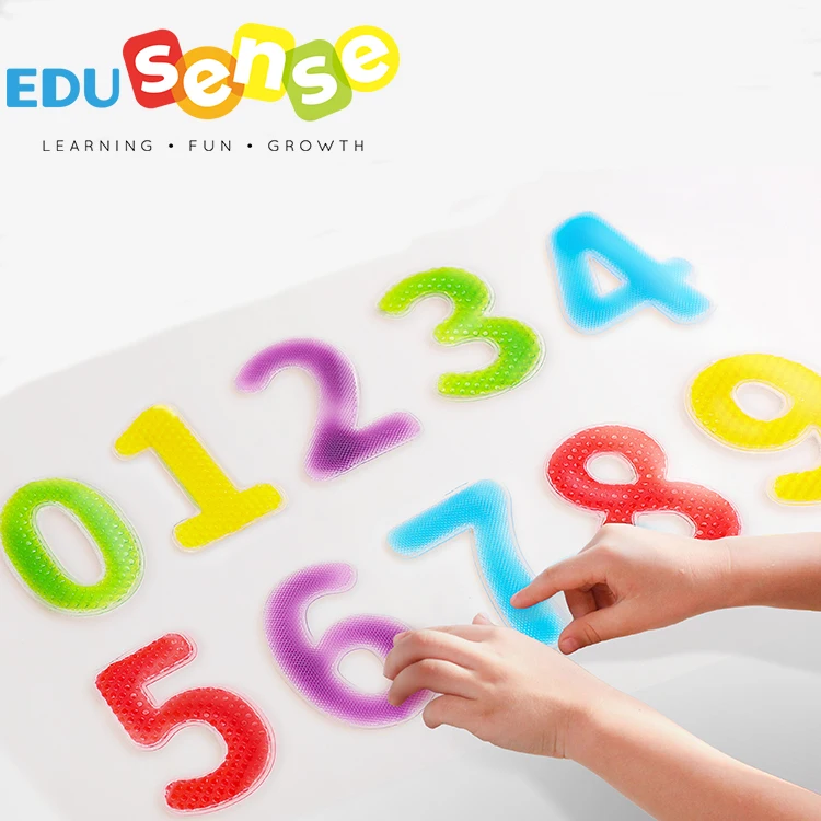 New Intellectual Sensory Toys Montessori Educational Squidgy Sparkle Liquid Texture Number Kids Educational Toy