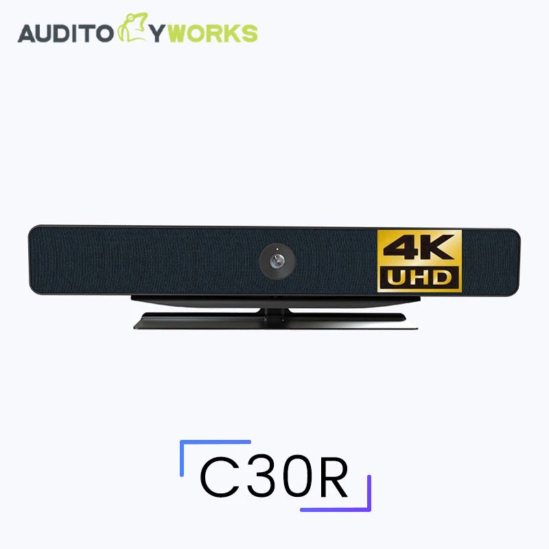 C30R OEM ODM Customization Portable 4k uhd Anti-Flickering 3D noise suppression Video Conference Camera Sound Bar