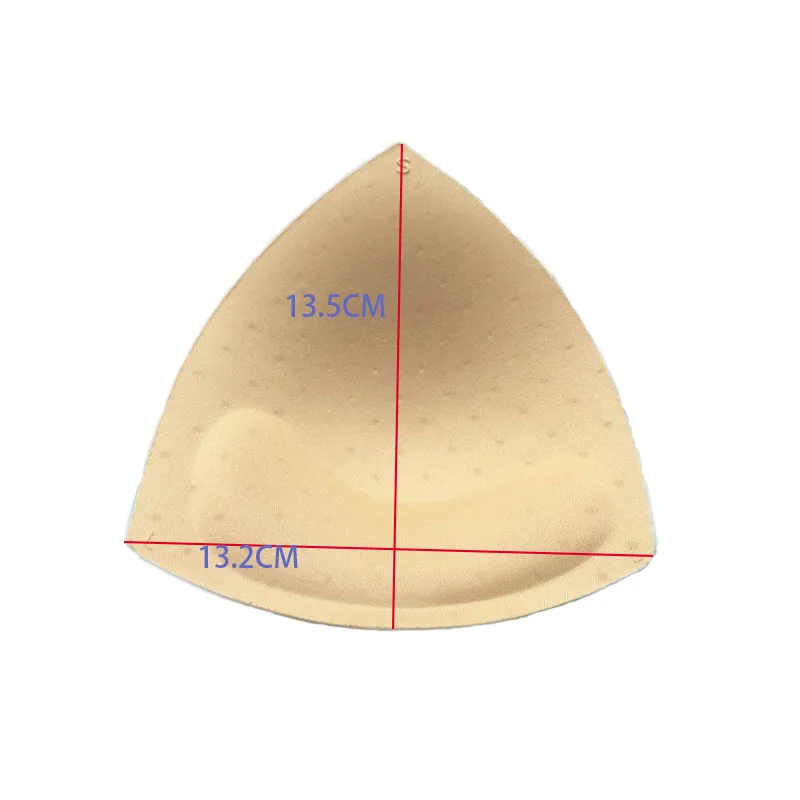 Breathable Triangle Sponge Bra Pad White Pads Push up Bra Cups Free Underwear Accessories Cotton Bras and Underwear 500 Pairs