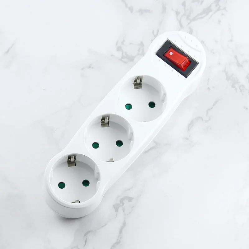 
German standard one turn three extension socket wireless European standard one turn Dodd-type power extension plug converter 