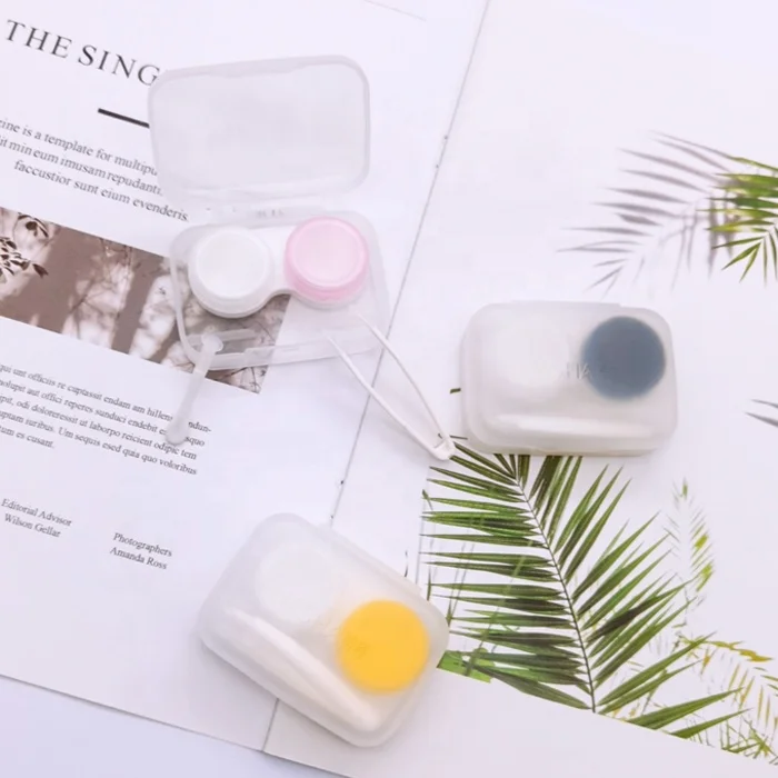 contact lens cases cheap lenses case colored  plastic lens case wholesale