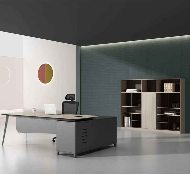 cheap wholesale MFC wood executive manager computer table home office desk