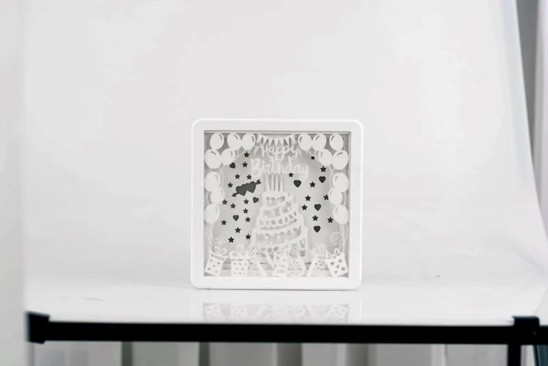 Paper Cut Light Box 3D Shadow Box Frame Wall Art Led Night Light Shadow Box paper carving light
