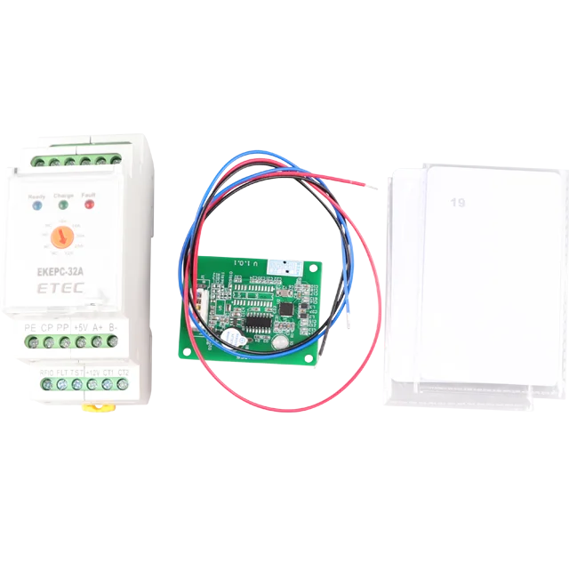 ETEC EKEPC2 Cable Socket EU  type 10 16 20 25 32 63 A Modbus-RTU RS485 EVSE EPC Controller with RFID