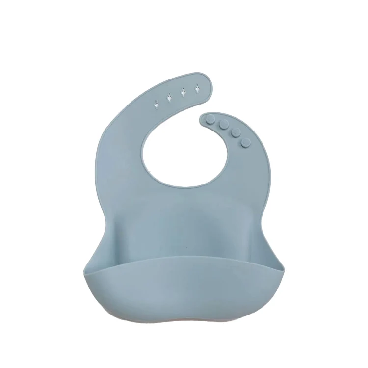 
custom logo colourful silicon and washsble feeding toddler baby bib set 