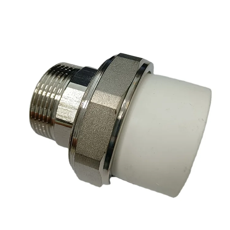Full Size PPR Male thread threaded pipe pvc fittings / Brass stainless steel Insert Pipe Fitting for Bathroom Plumbing System