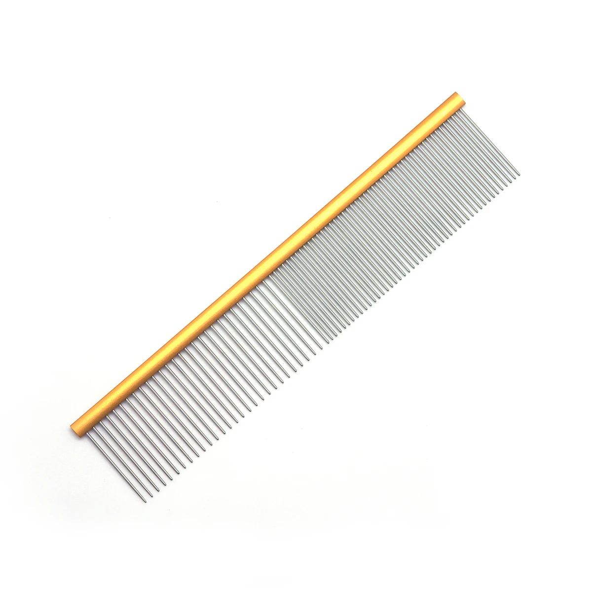 Baoli Poodle Grooming Comb Stainless Steel Pet Maltese Comb Teeth Wire Extra Large Rake For Parting With Long Handle