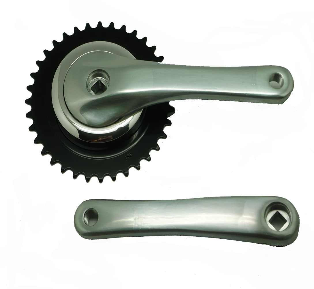 Bicycle Crank Set 36T 170mm Sliver Bike Crank Set Road Bicycle Bicycle Chainwheel  Crank Set  Cycling Accessories MTB Bike