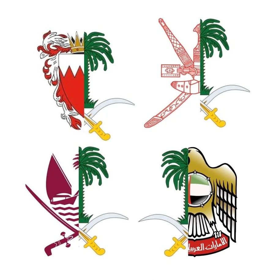 Design Your Own Uae Oman Kuwait Ksa Metal Sticker Badge Mobile Phone Decoration Lapel Pin Sticker Emblem For Phone Case