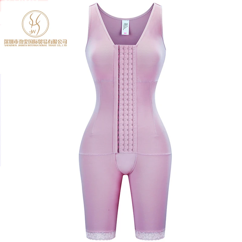 4 Bones 4 Row Hooks Full Body Shaper Shapewear Hook And Eye Closure Adjustable Breast Support Tummy Control For Women