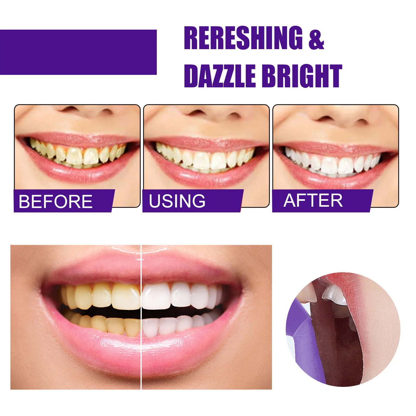 Hot Sale JAYSUING V34 Teeth Whitening Toothpaste Removing Dental Stains Yellow Tooth Corrector Whitening Toothpaste