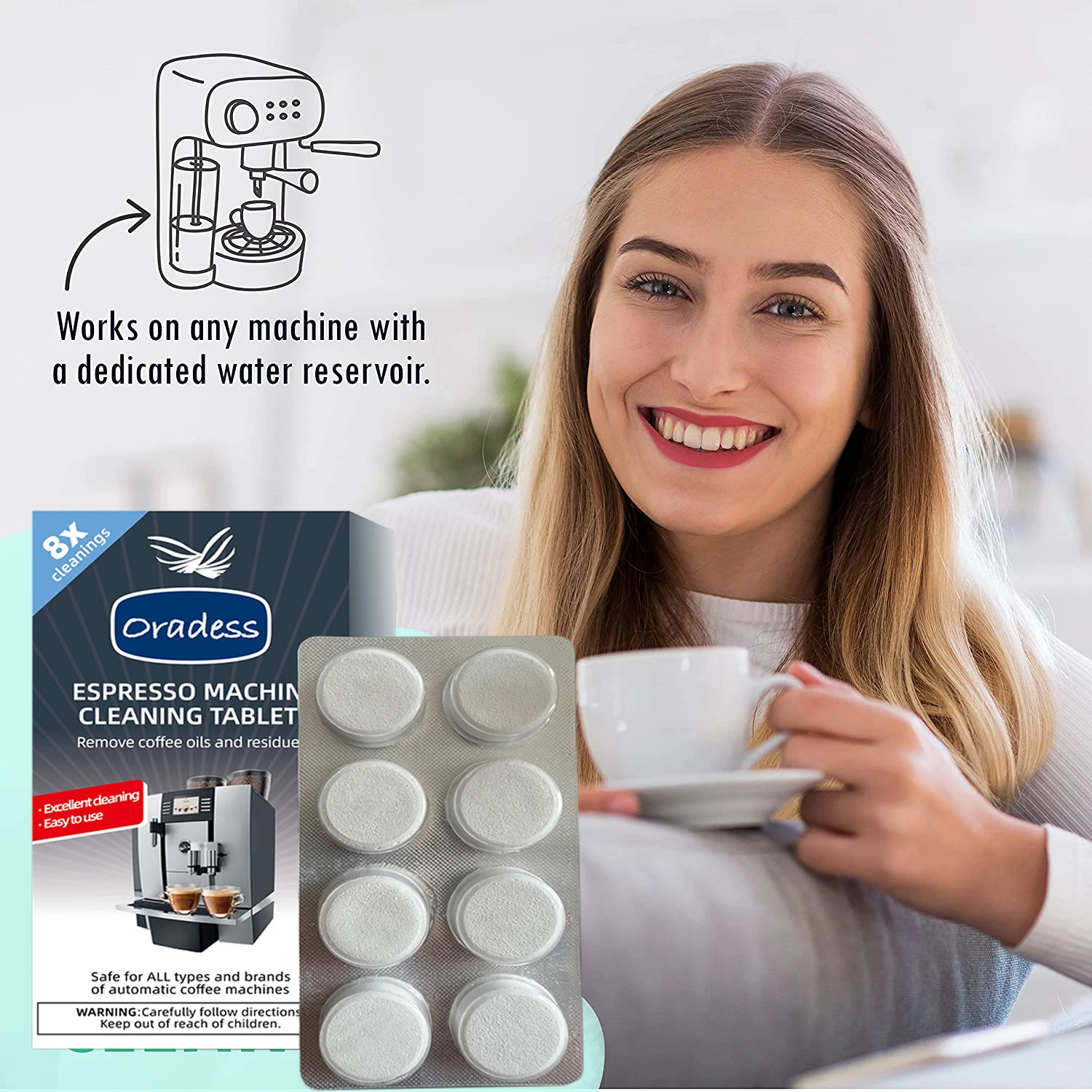 Descaling Tablets Oradess Brand Other Espresso Makers Descaled Espresso Cleaning Tablets