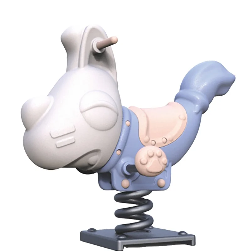 Playground cartoon car shape rocking horse kids riding spring horse children rocking chairs