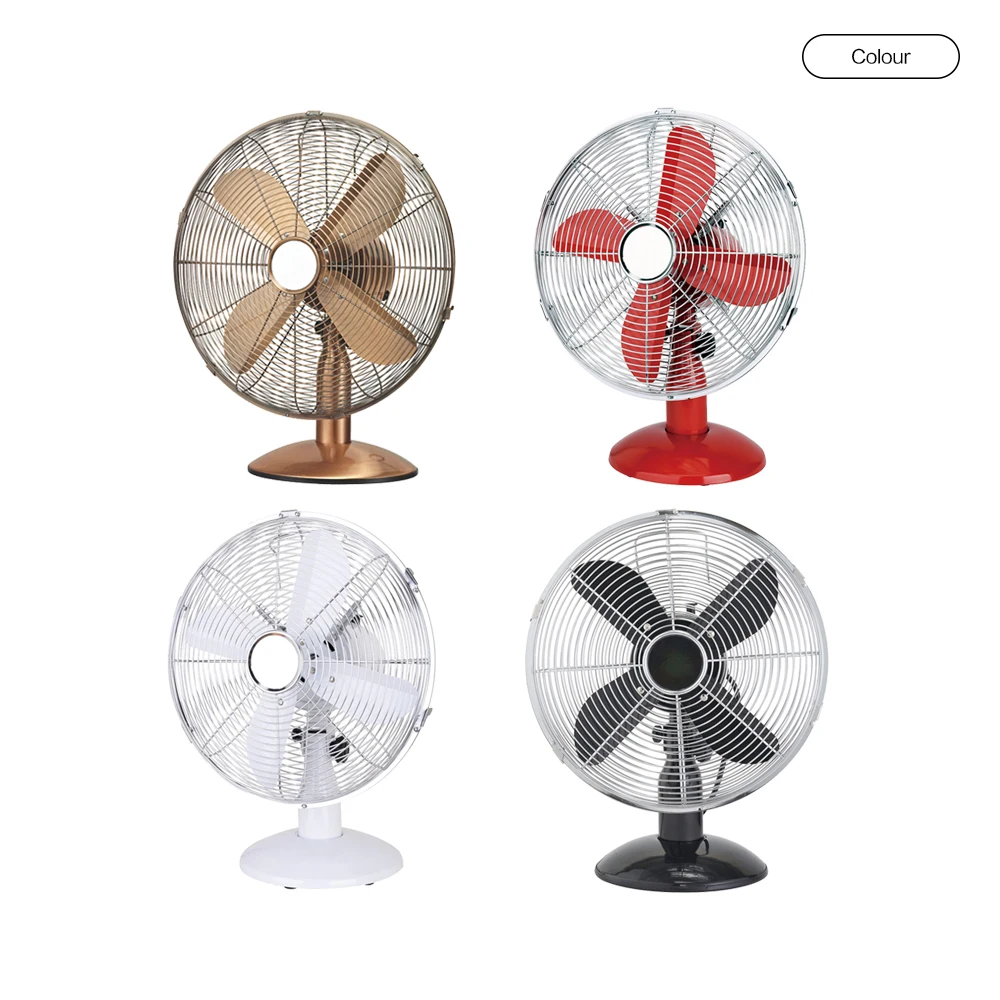 Высокое качество открытый Royal декоративные алюминиевые лезвия Электрический металлический Настольный вентилятор