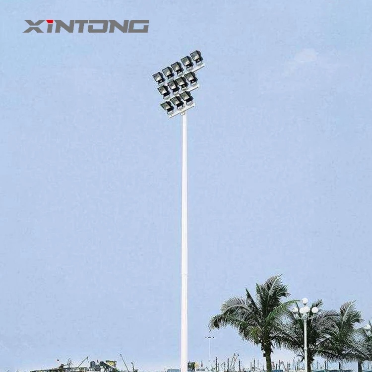 tennis court light poles 20m high mast pole flood lighting poles