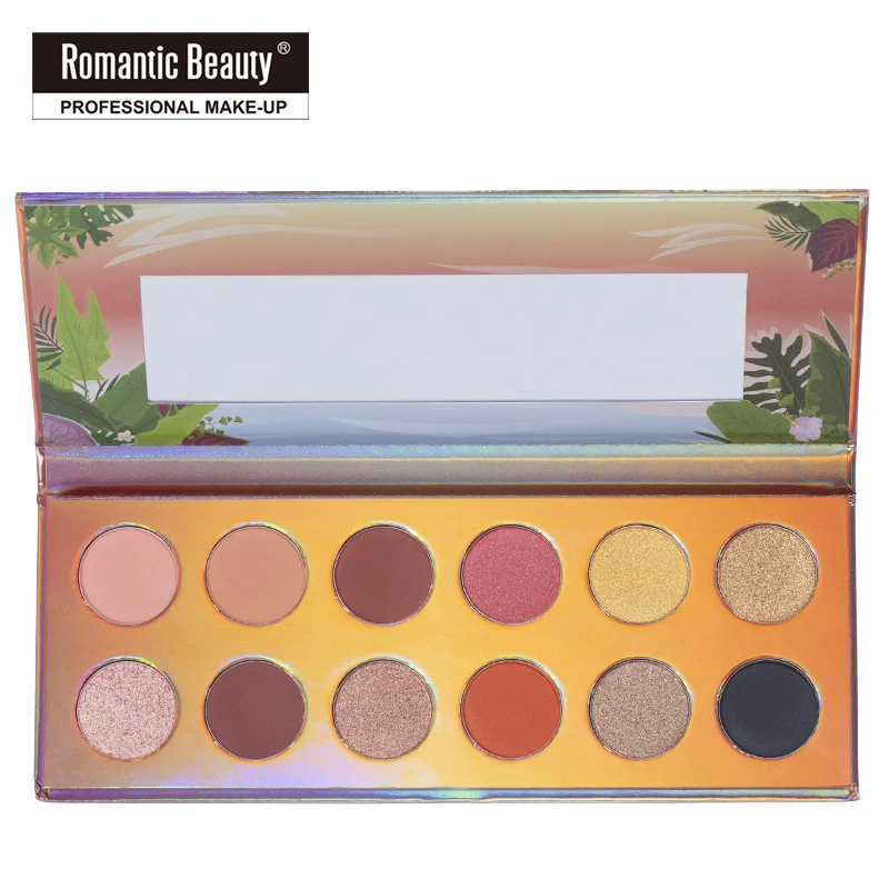 Vegan Makeup Glitter Eyeshadow Brush Palette 12 Ultramo Eyeshadow Palette