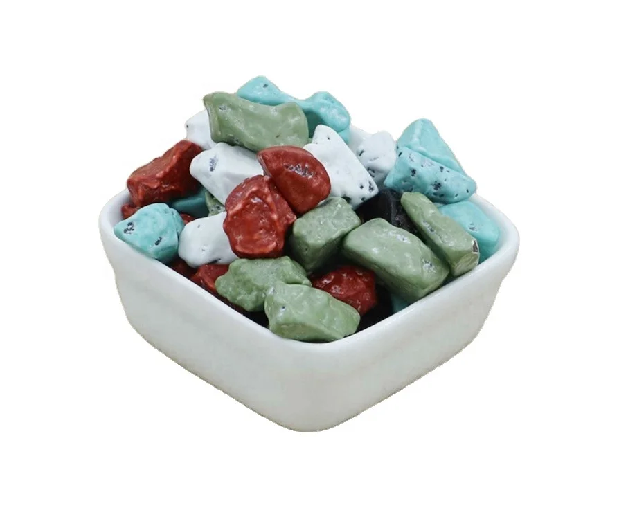 Chinese manufactured high quality stone candy chocolate stone chocolate rocks candy
