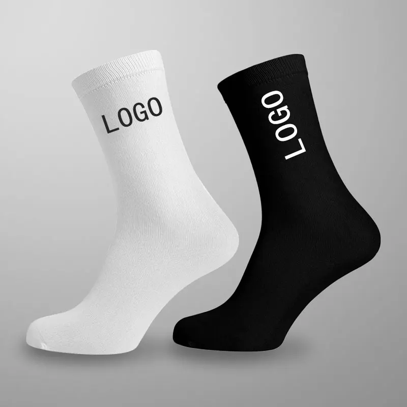 XiangHui can custom logo OEM athletic men women cotton running outdoor  basketball sport socks with logo