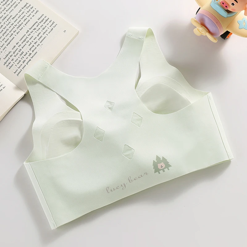 High Quality Free Size Breathable Push Up Girl Bra Teenagers Comfortable One-Piece Sports Bra Wire Free Sports Bras for Girl