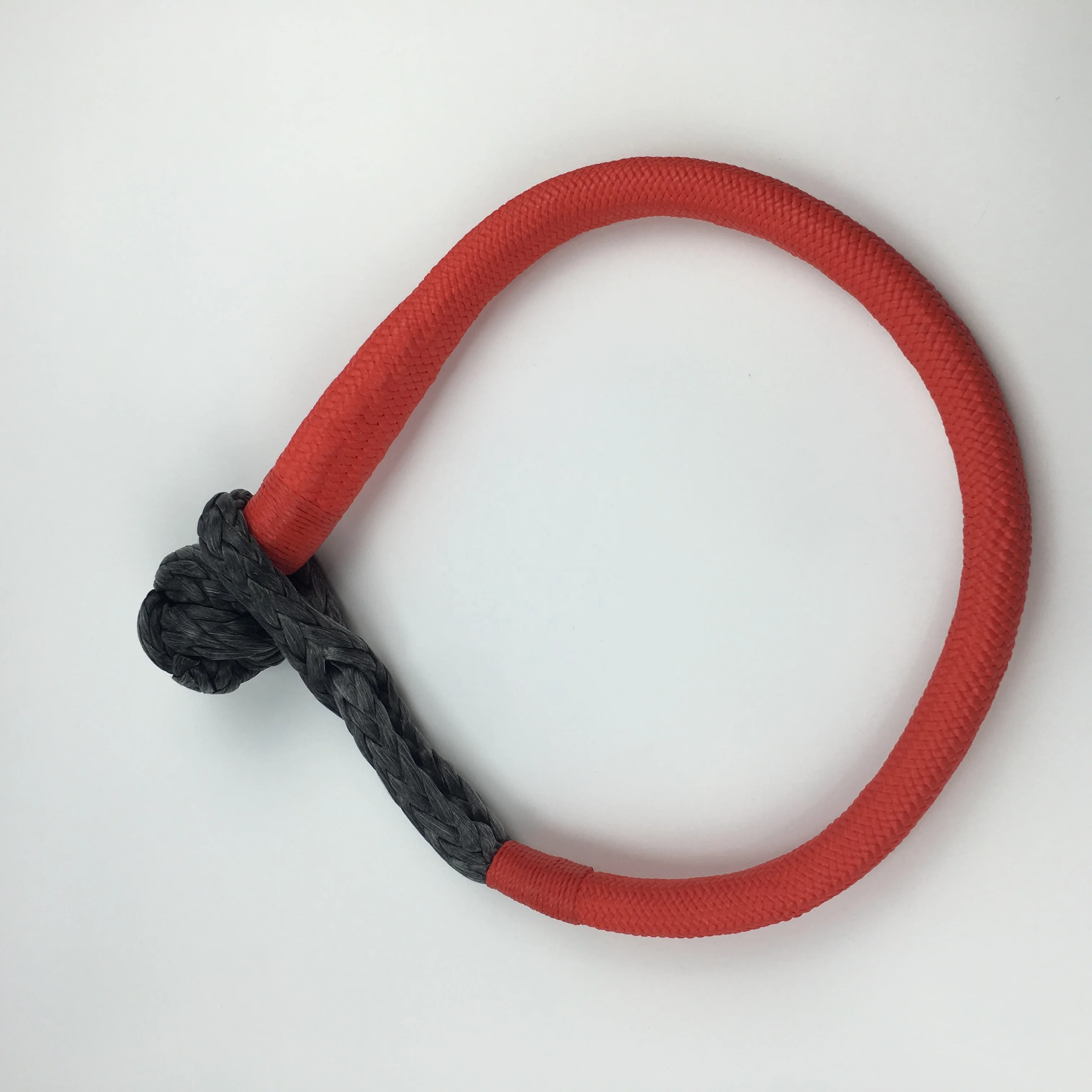 double braided Uhmwpe Towing Soft 14t Strong Strength Shackle For Recovery Winch Rope
