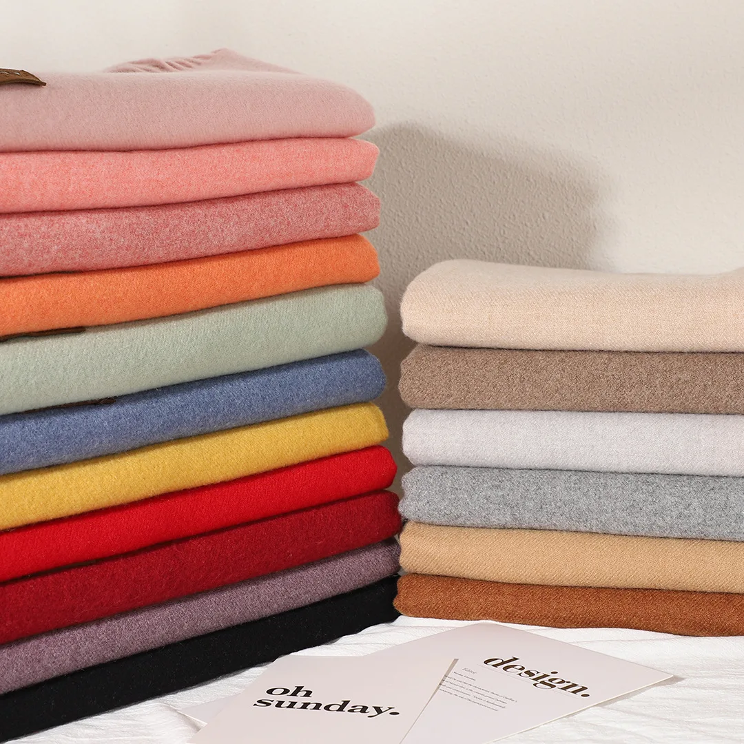 New 41 Colors Woman Winter Scarf Fashion Female Shawls Cashmere Handfeeling Winter Wraps Solid Color Winter Hijab Scarf