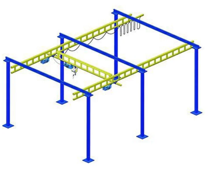 Crane steel rail system combination 0.5 ton 1 ton 2 ton workshop laboratory suspension station crane