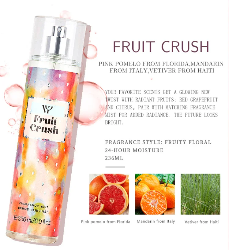 Designer Brand Luxury Lady Secret Scent Perfume Fragrance Long Lasting 236ML Body Splash Mist Vitoria Gift Set Senorita Mujer