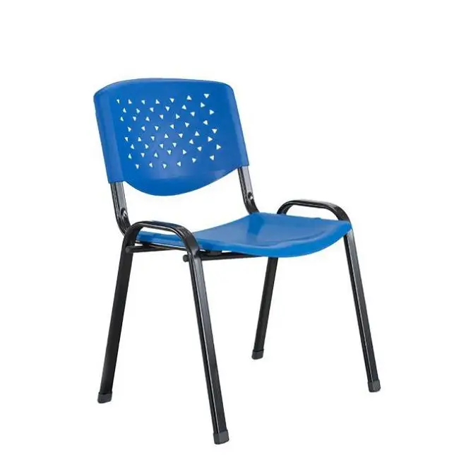 Classic Blue Durable Stacking Plastic School Student Chair PP Arm Chairs For School