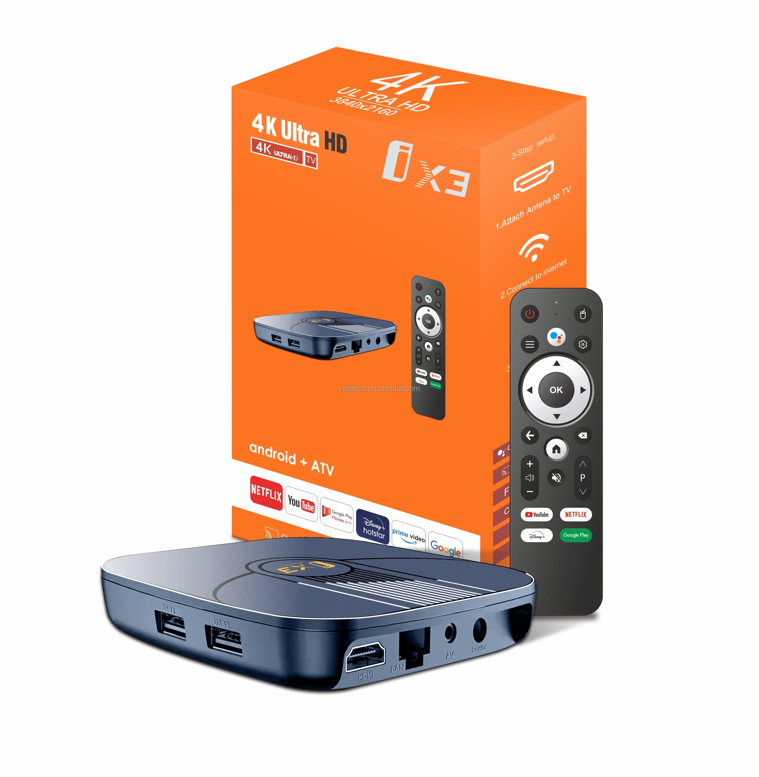 android tv box Amlogic Set Top Box IPTV Subscription tv box