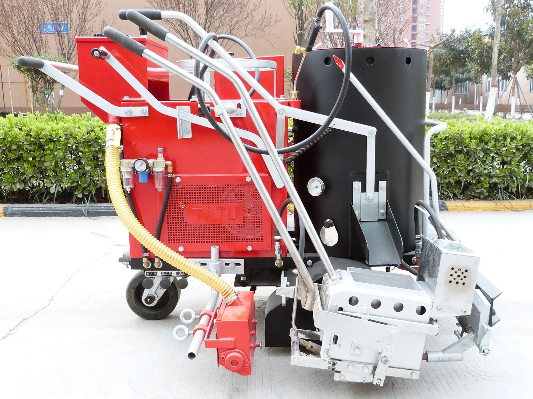 Multi-function Safety reflective convex rumble strip marking lines thermoplastic convex screed marking machine