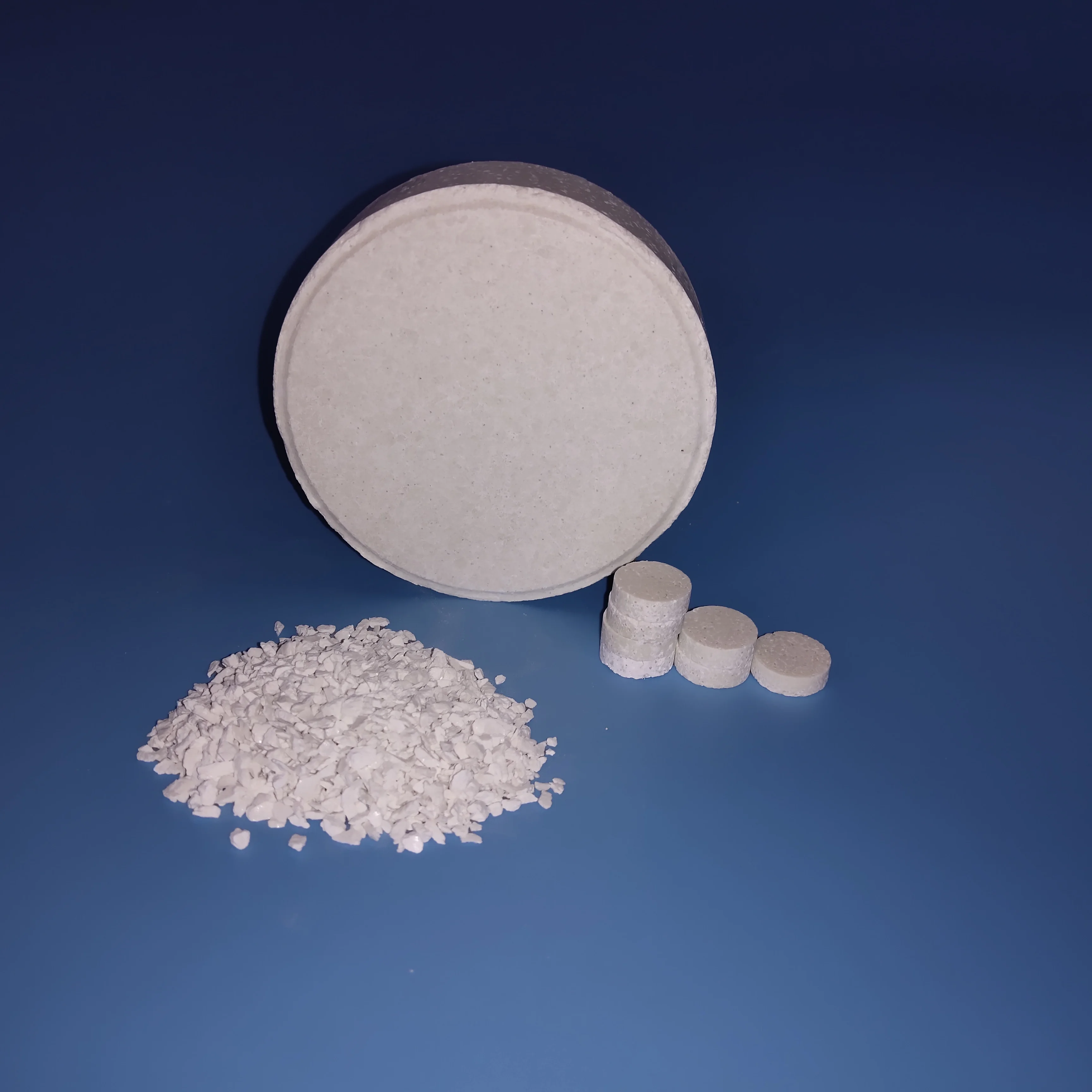 Calcium hypochlorite 65%-70% tablets +calcium hypochlorite manufacture ability 45000 tons per year