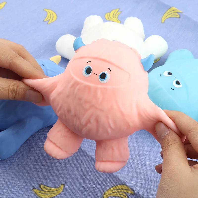 Забавный милый снежный шар в форме монстра игрушки-антистресс Сжимаемый мяч Монстр для детей